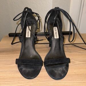 Steve Madden Black Suede Heels